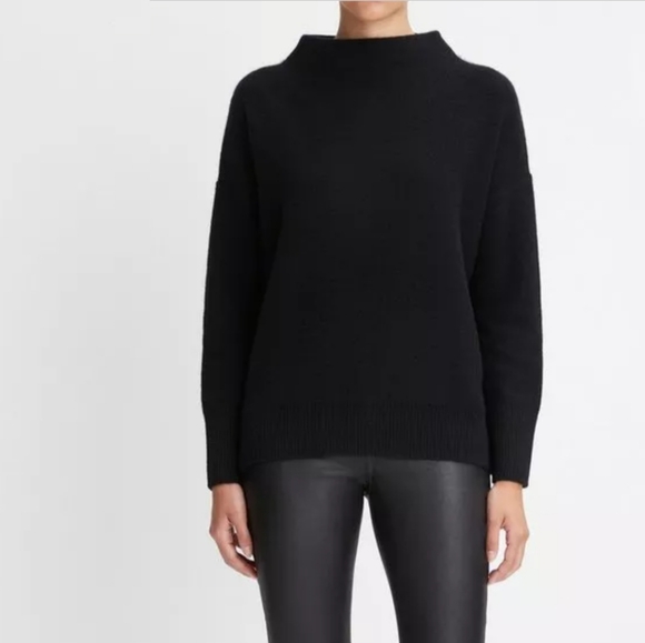 Vince Funnel Neck Cashmere Sweater Size Small - Picture 1 of 11